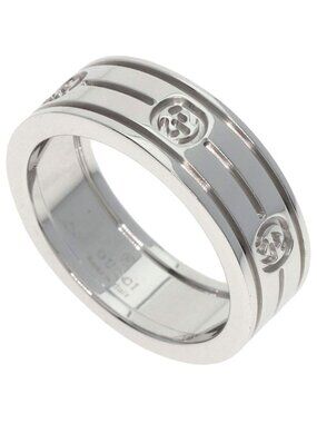 Gucci Interlocking Ring 18K White Gold